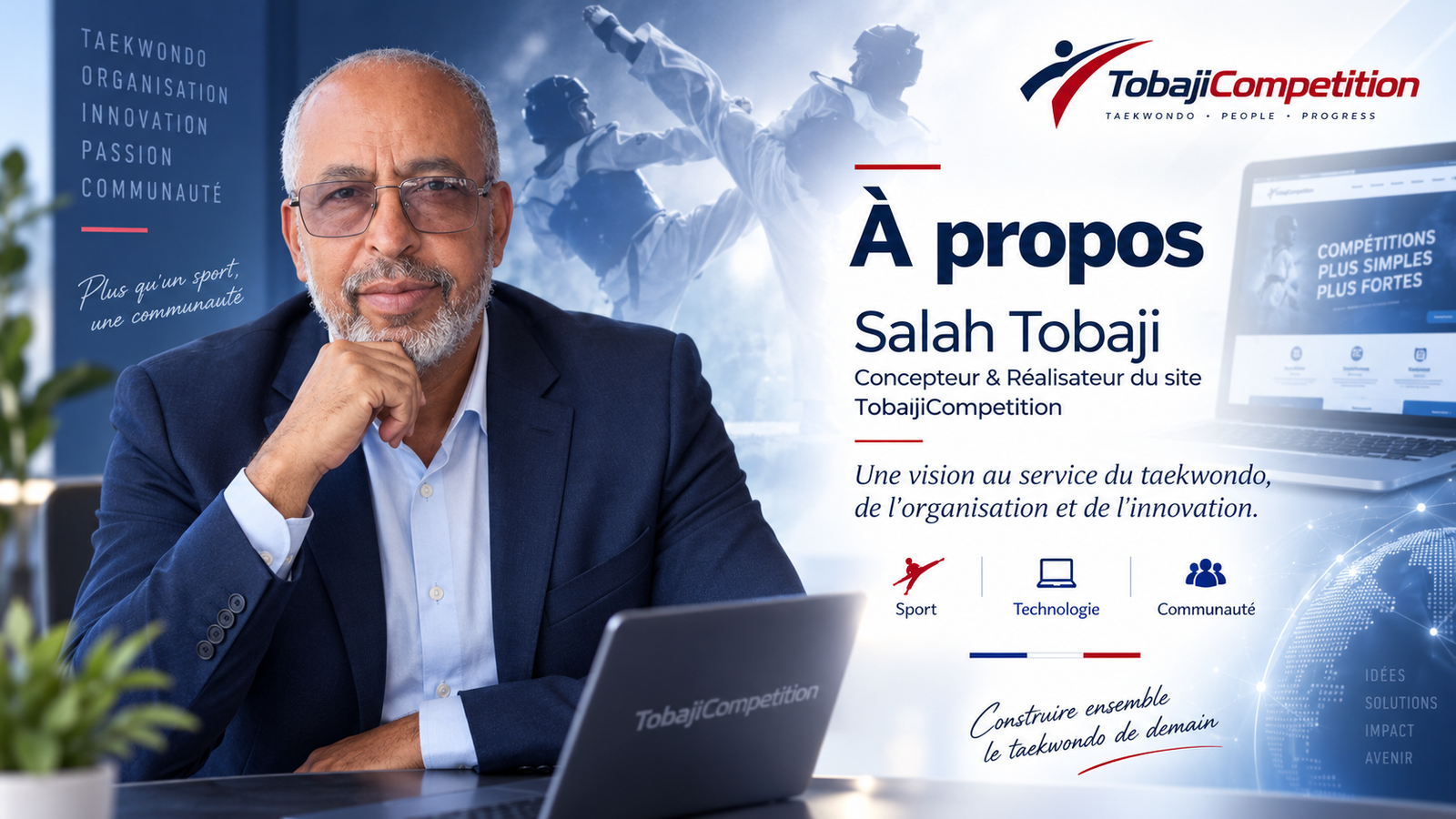 Présentation de Salah Tobaji, concepteur et réalisateur de TobajiCompetition